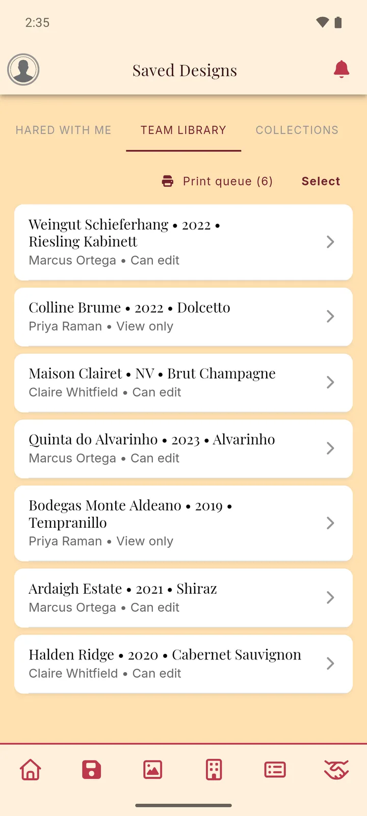 Shelf Talker app — Internal teams can work from one library
